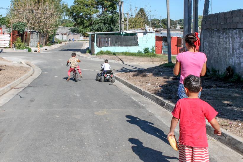 Obras en el barrio Marconi