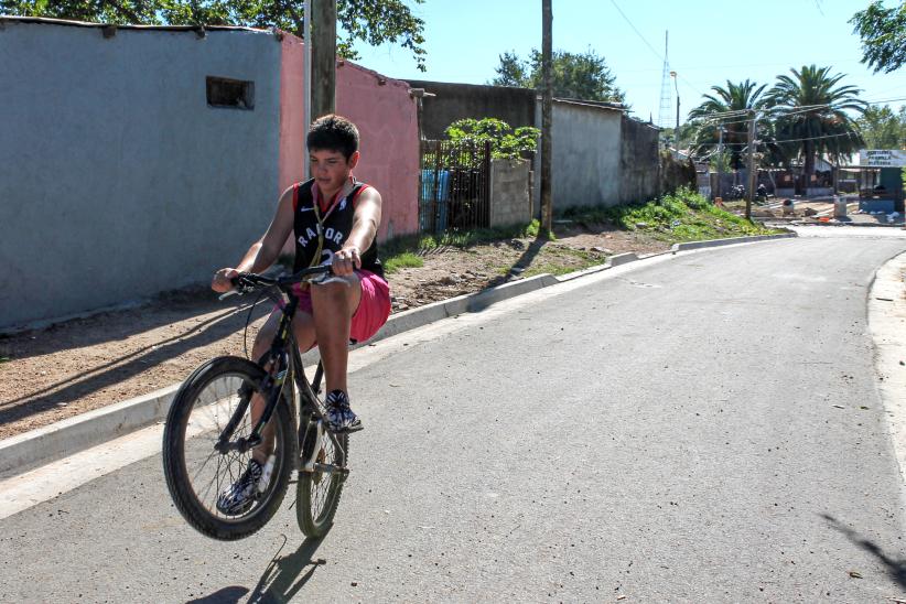 Obras en el barrio Marconi