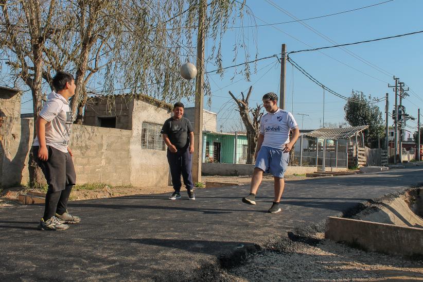 Asfaltado en barrio Maracaná Norte en el marco del Plan ABC