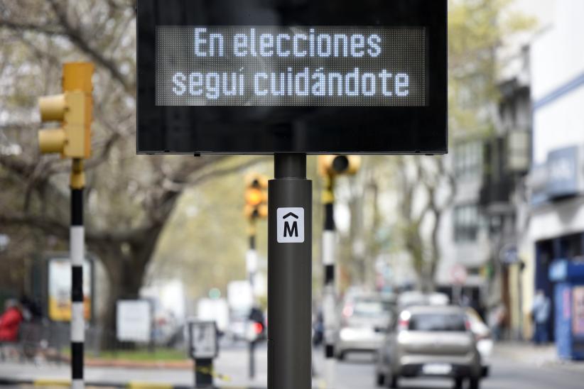 Reloj informativo Intendencia de Montevideo