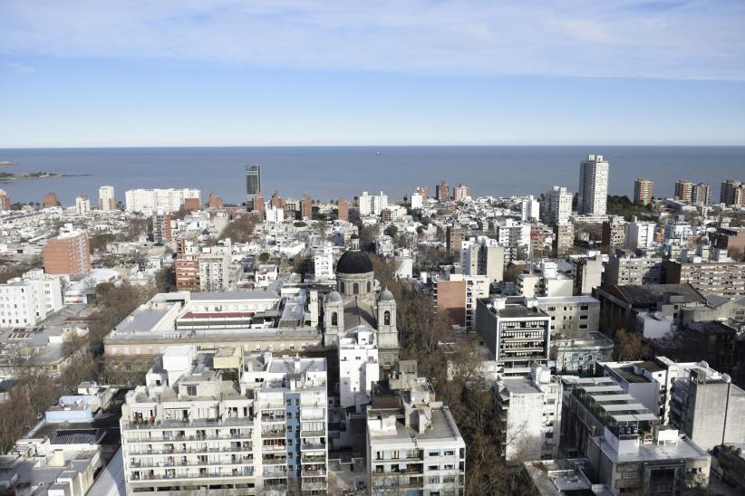 Vista aérea de Montevideo  