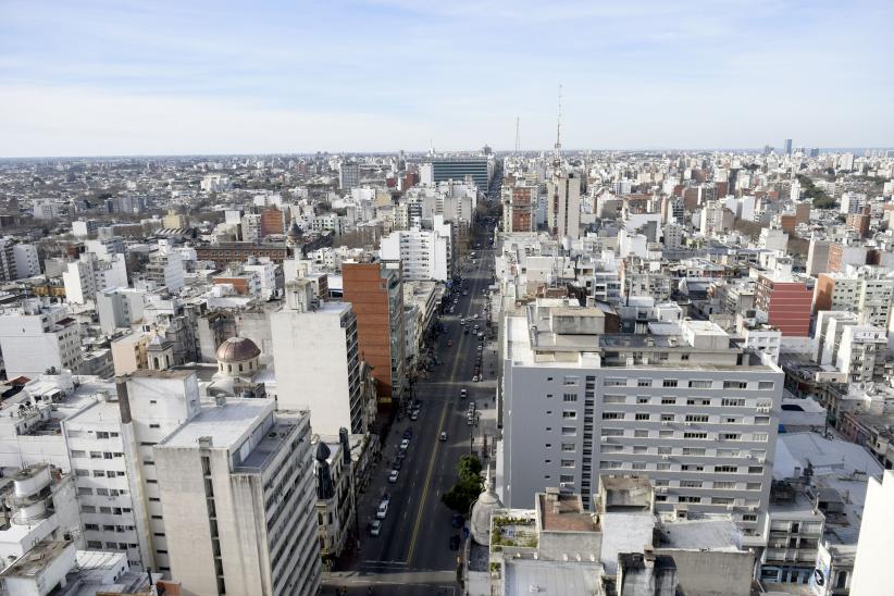 Vista aérea de Montevideo  