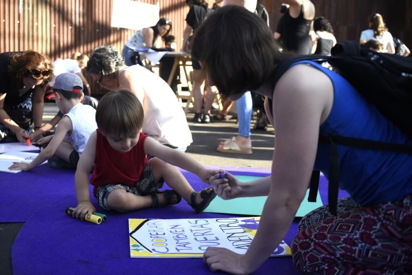 Inauguración de la plaza Las Pioneras