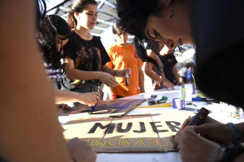 Inauguración de la plaza Las Pioneras