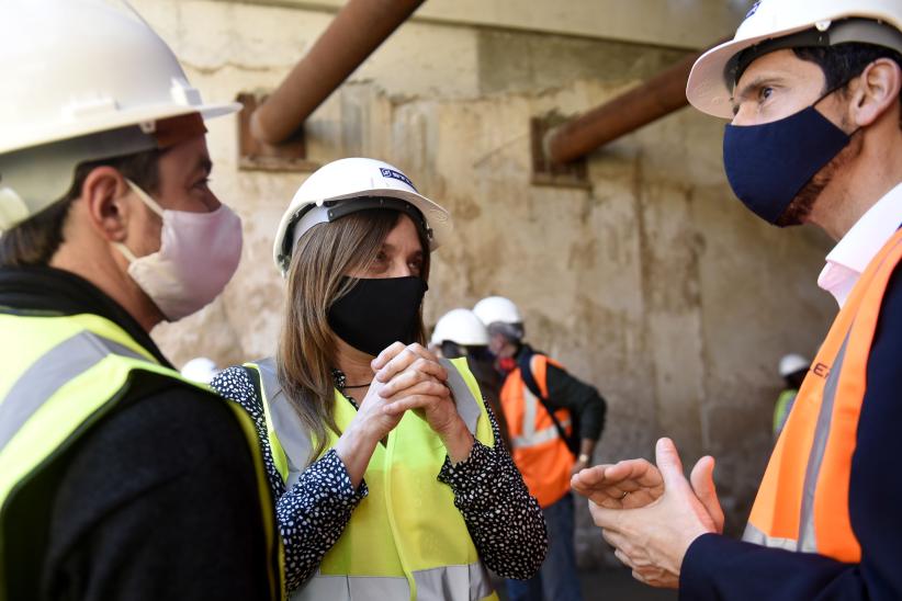 Recorrida por obras del túnel de Avenida Italia 