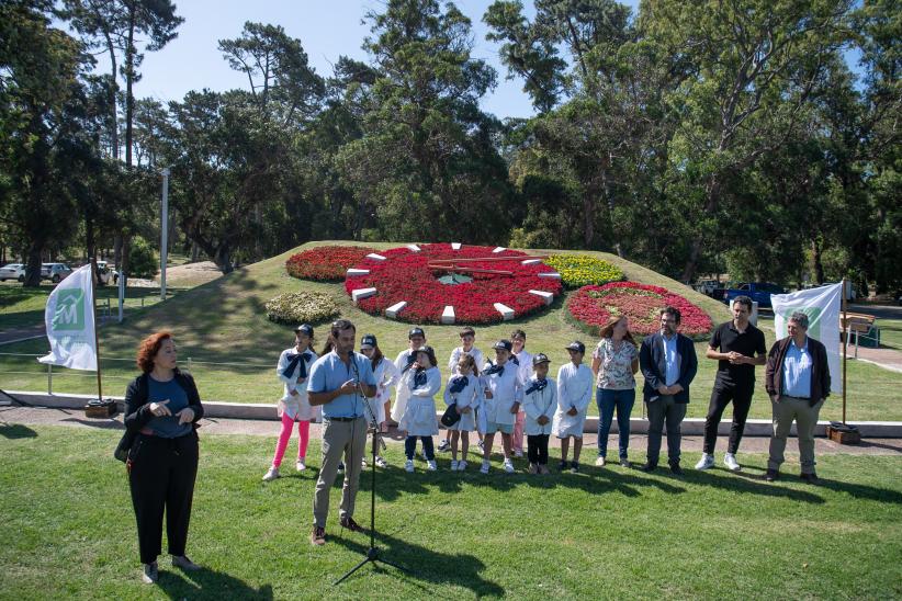 Inauguración del reloj de flores del parque Rivera,  8 de Noviembre de 2024