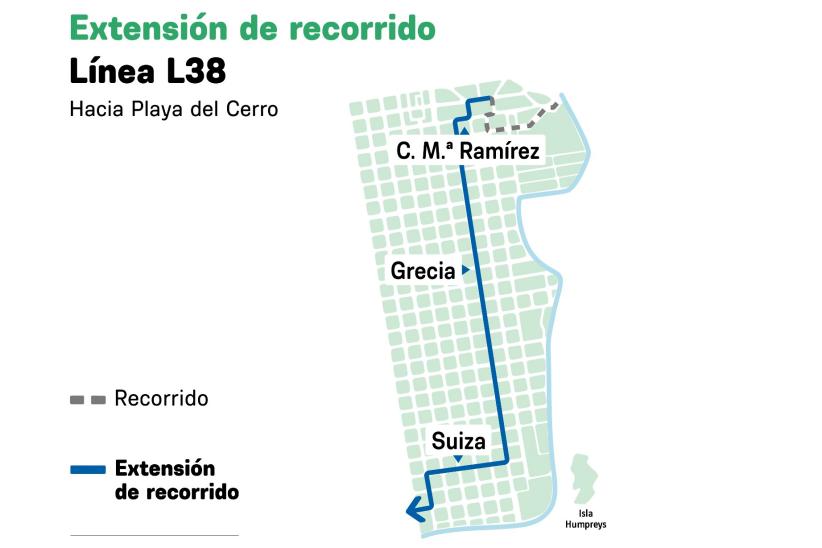 Extensión recorrido L38