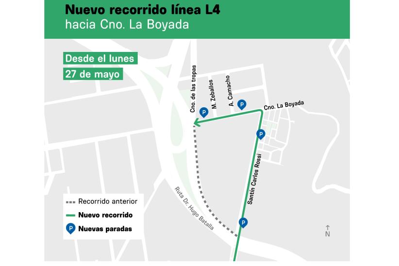 Nuevo recorrido línea L4