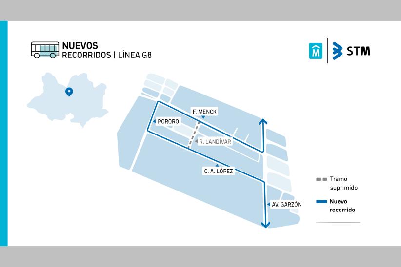 Nuevo recorrido Línea G8