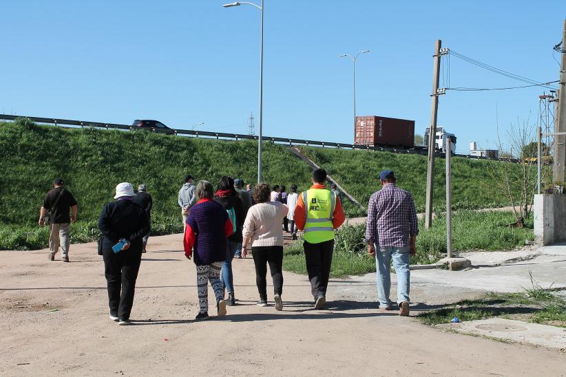 Recorrida por barrio Maracaná Sur por obras del Plan ABC