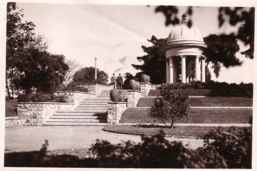 Pérgola del Parque Rodó Placa estereoscópica