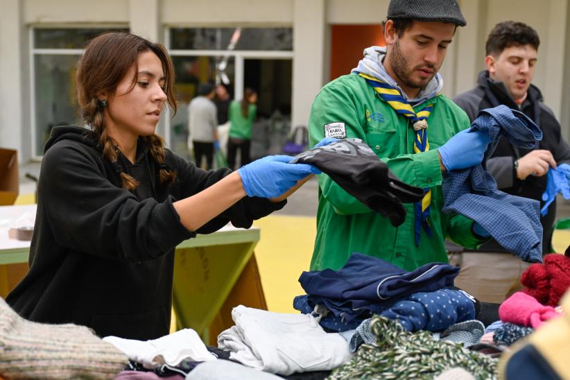 Clasificación de donaciones por Campaña del abrigo, en el Espacio Modelo 