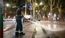 Operativo de limpieza por Marcha de la diversidad