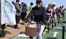 Inauguración de la ciclovía de la Rambla