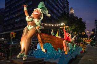 Carro alegórico en el desfile de Escuelas de Samba