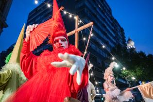 Carro alegórico en el desfile de Escuelas de Samba