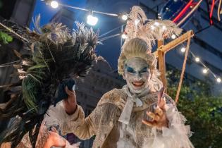 Carro alegórico en el desfile de Escuelas de Samba