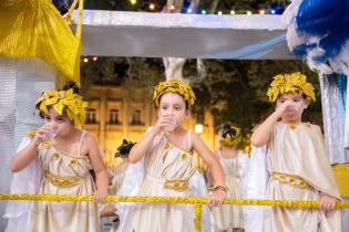 GRES Asabranca en el desfile de Escuelas de Samba