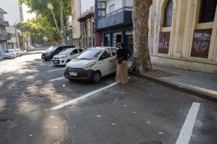 Nuevo modo de estacionamiento en la calle Durazno