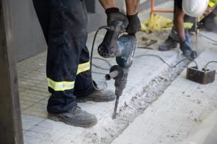  Inicio de trabajos de mantenimiento en parada de ómnibus de la