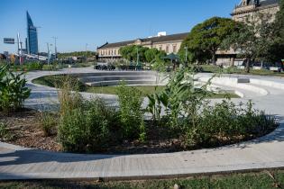 Inauguración de obras en Plaza Neruda