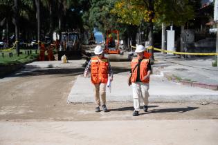 Avance de obras en Av. Dr. Luis Alberto de Herrera en el tramo e