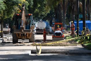 Avance de obras en Av. Dr. Luis Alberto de Herrera en el tramo e