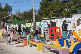 Inauguración de plaza en Nuevo Mendoza