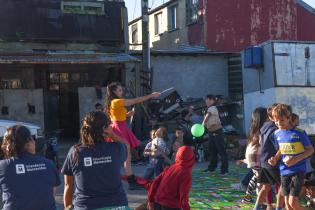 Inauguración de plaza en Nuevo Mendoza