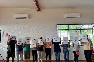 Taller de plástica en Casa Comunitaria de Promoción de la Salud Mental