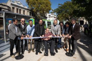 20250509dicimouyvc0045.jpg Inauguración de nuevos refugios de transporte público