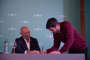 20250710dicimouyjmr4367.jpg Firma de asunción del intendente, Mario Bergara y alcaldes