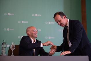 20250710dicimouyjmr4372.jpg Firma de asunción del intendente, Mario Bergara y alcaldes