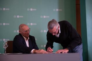 20250710dicimouyjmr4389.jpg Firma de asunción del intendente, Mario Bergara y alcaldes
