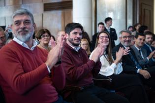  Firma de asunción del intendente, Mario Bergara y alcaldes