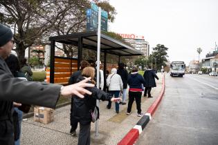 Traslado de parada de transporte por  comienzo de obras de ampli