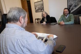 Reunión del Intendente Mario Bergara con el rector de la Udelar