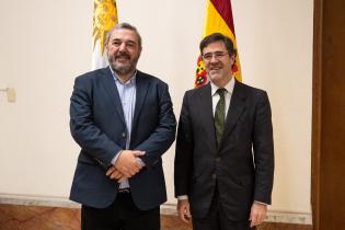 Intendente Mario Bergara se reúne con el embajador de España, Javier Salido Ortiz