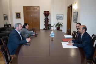 El intendente Mario Bergara se reúne con el embajador de Emirat