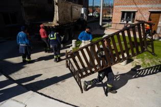 Mudanza por realojo de asentamiento Santa Maria Eugenia de Serva