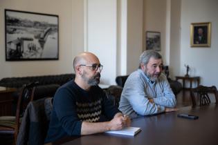 Reunión del intendente Mario Bergara con el colectivo Trans del