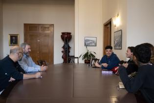 Reunión del intendente Mario Bergara con el colectivo Trans del