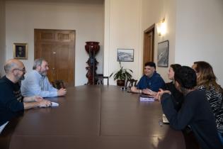 Reunión del intendente Mario Bergara con el colectivo Trans del
