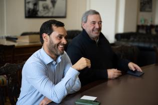  Intendente Mario Bergara, se reúne con el alcalde del Municipi