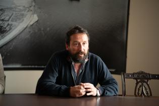  Intendente Mario Bergara, durante la reunión con el Prof. Dr. 