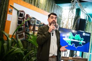 lntendente Mario Bergara, participa en el lanzamiento de la nue Director de Desarrollo Rural Líber López, durante el lanzamiento de la nueva División de Desarrollo Rural