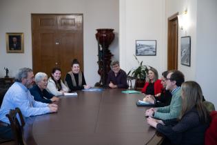 20250919dicimouyjmr1349.jpg Intendente Mario Bergara se reúne con Enrico Irrazábal, decano