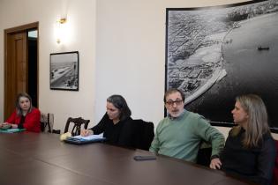 20250919dicimouyjmr1353.jpg Intendente Mario Bergara se reúne con Enrico Irrazábal, decano