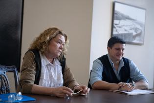 Intendente Mario Bergara se reúne con edila Judith Varela