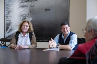 Intendente Mario Bergara se reúne con edila Judith Varela